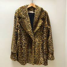betmar | Jackets & Coats | Faux Fur Leopard Print Coat ...