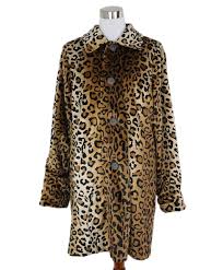 Dennis Basso Reversible Leopard Print Coat sz 12 l Michael's ...