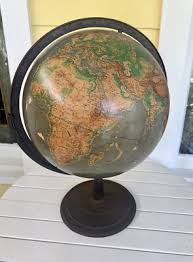 Vintage 1950's Denoyer Geppert 16” World Globe Physical Political… | eBay