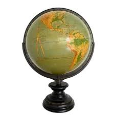 Antique, Large 1940s, 16 Inch Denoyer-Geppert Co Lecture Platform Glob – Iapello Arts & Antiques