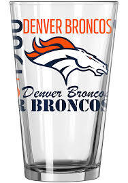 Denver Broncos ORANGE 16oz Spirit Pint Glass - 1017742