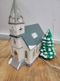 Department 56 Vintage Snow Village Church. 8B - Lil Dusty ...