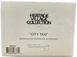Department 56 58894 City Taxi-- Heritage Village Collection