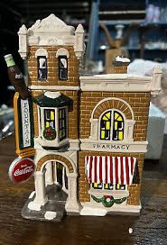 Department 56 Snow Village: Coca-Cola Corner Drugstore w/ Box & Lights | eBay