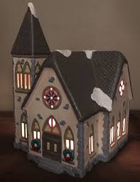 DEPT 56 The Original Snow REDEEMER CHURCH Lighted Ceramic ...