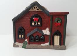 Lighted Porcelain Christmas Village House, Collectible Decor ...