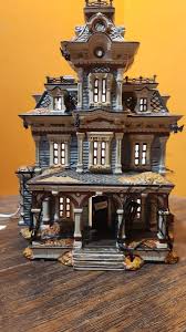 VIDEO! Dept 56 55004 Grimsly Manor Haunted Mansion House ...