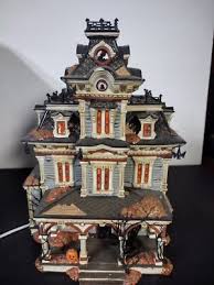 Dept 56 Grimsly Manor Halloween Snow Village Lights ...