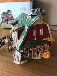 DEPT 56 HALLOWEEN VILLAGE "HAUNTED BARN" GIFT SET #56.55060 ...