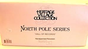 Department 56 North Pole Hall Of Records Porcelain #56392 ...