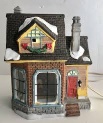Christmas Delights Hand Painted Porcelain Lighted House ...