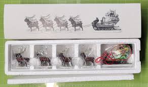 Dept 56 Dickens Christmas/Snow Village "Sleigh & Eight Tiny ...