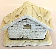 White 3.5X4.5" Porcelain Nativity Scene Joseph Mary Baby ...