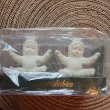 Vintage NOS 1987 Dept 56 Snowbabies Bisque Clip-on Ornaments ...