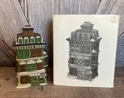 Vintage Christmas Village Fire Station Light {vintage Heartland Valley Village Keepsake Porcelain Lighted House Collectables} Ellathesella - Etsy