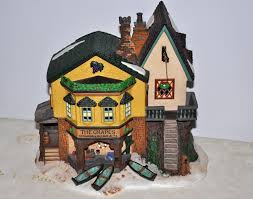 Vintage Dickens Village Series the Grapes Inn, Charles Dickens Heritage 1996, Grapes Inn, Christmas Inn, Lighted Dickens Inn, Lighted House - Etsy