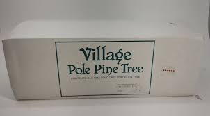 Dept 56 Village Accessory -Village Pole Pine Tree Cold Cast ...
