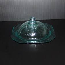 Vintage Beautiful Luminous Green Depression Glass Butter Dish/joli Beurrier De Verre Couleur Vert Lumineux Période Depression Glass - Etsy