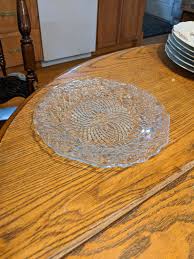 Indiana Glass Pineapple & Floral 8-1/2" Salad Plate. No ...