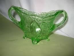 Indiana Green Depression Sweet Pear Footed Sugar Bowl 2-Handled | eBay