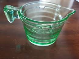Vaseline Glass Handy Andy Juice Extractor Measuring Cup | eBay