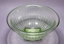 1930s Diamond Crystal Shaker Salt Green Uranium Glass Bowl | eBay