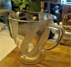 Depression Glass, Stippled Swirl Glass Pitcher, Dominion Glass, Free Shipping in Canada and the United States - Etsy