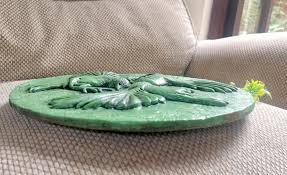 Green Birds Garden Plaque, All-weather Sparrow Trio ...