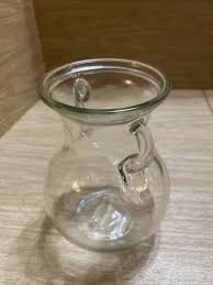 Norah double handle urn vase clear glass 6" bulb bowl | eBay