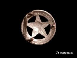 Vtg Texas Ranger Star Belt Buckle Solid Brass | eBay