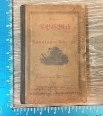 RARE VINTAGE BOOK SONNTAGES SCHULEU UBC BUCH DATED 1876 95B ...
