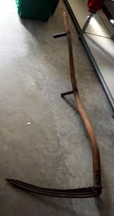 Antique Scythe Hay Grain Sickle, 60" Long - Mayo Auction ...