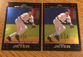 2011 Topps Chrome #21 / Gold Glove #260 DEREK JETER New York Yankess LOT | eBay Australia