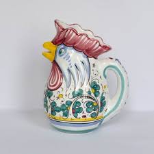 Vintage Hand-painted Italian Rooster Pitcher, Martini Marisa Antica Siena Italian Pottery, Toscana Ceramic Rooster Pitcher, Italy - Etsy