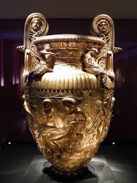 File:The Derveni krater, late 4th century B.C., side A, Dionysus and Ariadne, Archaeological Museum, Thessaloniki, Greece (7457851940).jpg - Wikimedia Commons
