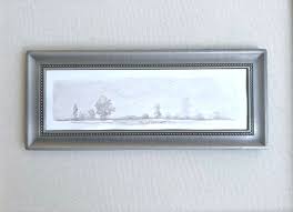 Small Original Watercolor of a Landscape in Vintage Frame - Etsy