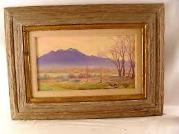 Antique Ernest Principato Western Mountain O/B Landscape Painting | eBay