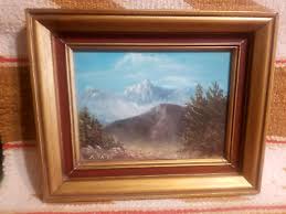 PRETTY LIL O/C LANDSCAPE PAINTING EVERGREENS HILLS & MOUNTAINS COLORADO PERHAPS? | eBay