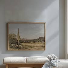 Cactus Still Life Wall Art – Desert Landscape Print for ...