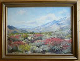 VINTAGE DESERT OIL LANDSCAPE SPRING IN BLOOM CALIFORNIA PLEIN AIR IMPRESSIONIST | eBay