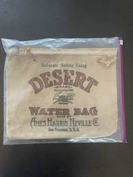 Rare! Vintage 1950s Desert Water Bag Canvas Specialty Cooling Auto Accessory | eBay