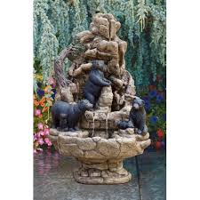 Bear Fountain Canyon Waterfall Detailed Stain | Statue.com