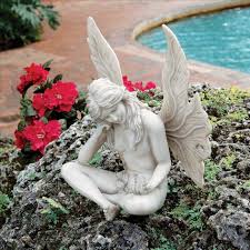 The Secret Garden Fairies: Gazing Fairy Statue – Rock Gardens