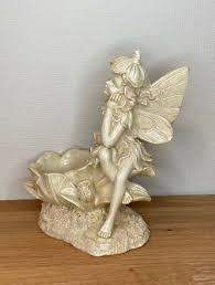 Resin Garden Ornament Cherub Angel Fairy Garden Statue Decor ...