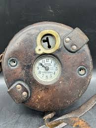 Vintage Detex Guardsman Clock With Leather Case & Key Made ...