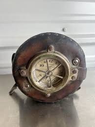 Chicago Watchman Spartan Metal Patrol Clock With Leather ...