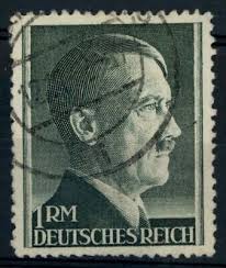 Germany 1942-44 SG#799, 1RM Bottle Green Adolf Hitler Used Cat £9.25 #E27526 | eBay UK