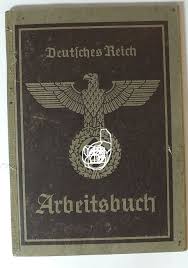 3. Reich 1942 Arbeitsbuch Arbeitsamt Marienburg Nebenstelle Rosenberg EF | MA-Shops