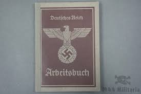 Original Third Reich Arbeitsbuch Workbook