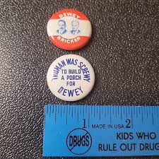 Truman Was Screwy Presidential Election Button Pin Set Campaign Bricker | eBay